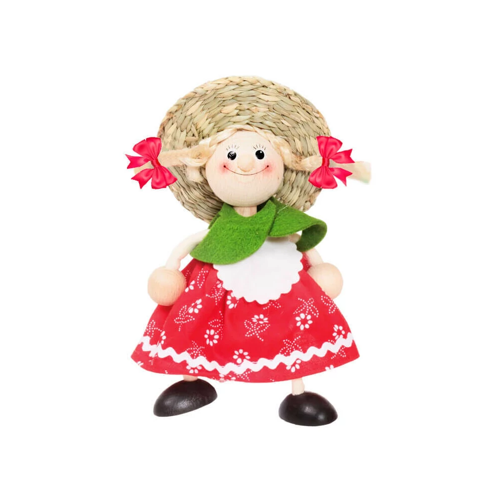 Rugós figura (magyar ruhás lány)