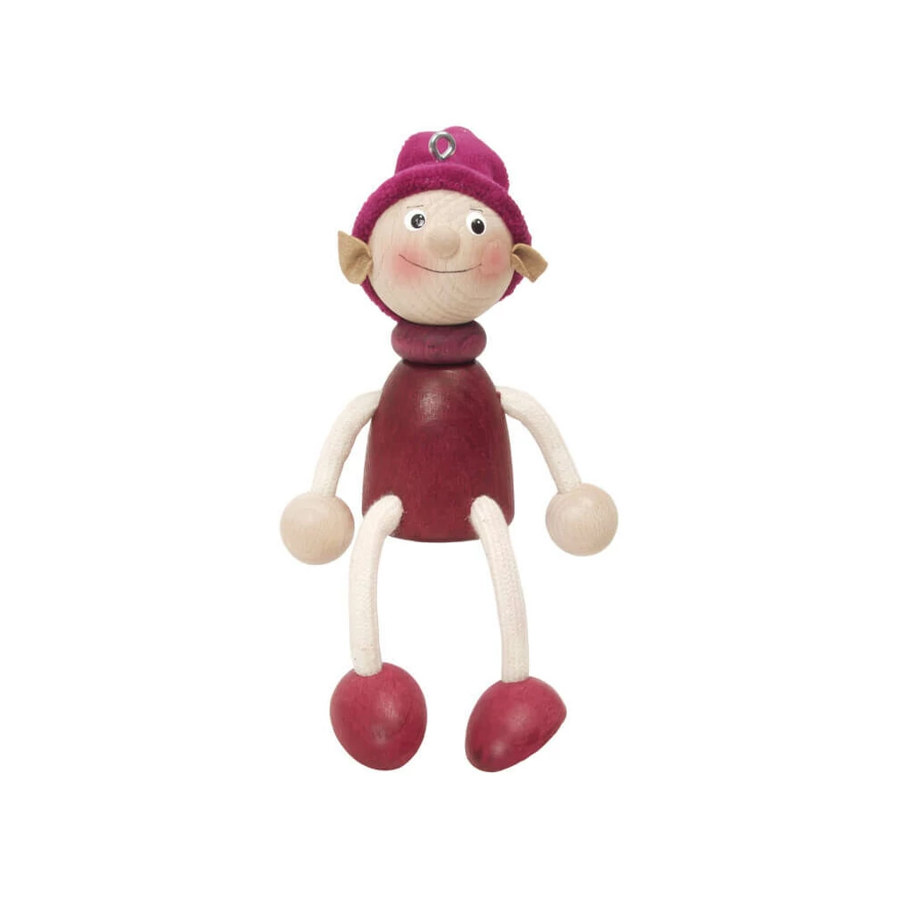 Rugós figura (manó-fiú, bordó)