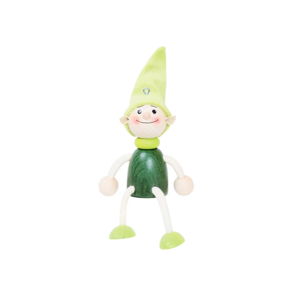 Rugós figura (manó-fiú, zöld)