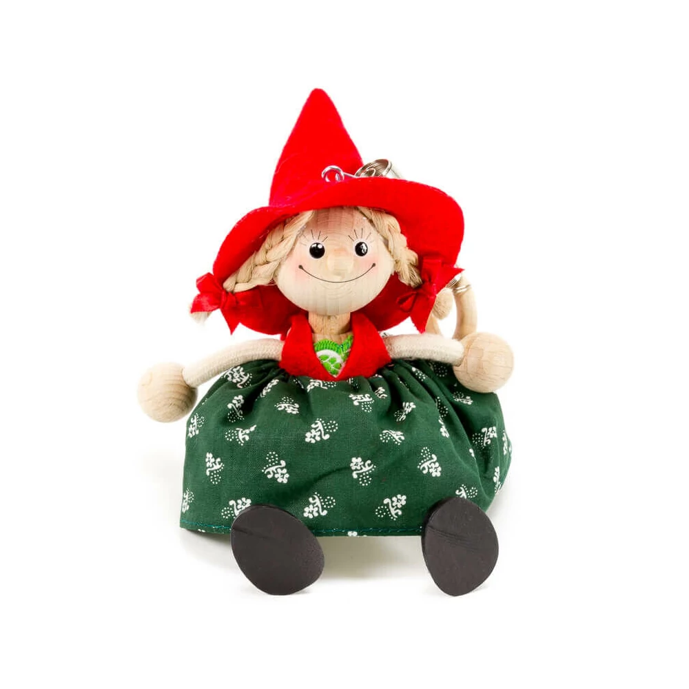Rugós figura (piros sapkás lány)