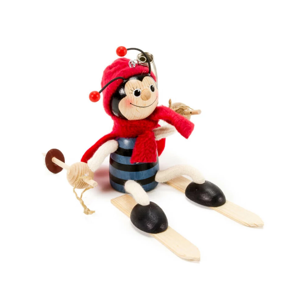 Rugós figura (síelő katica)