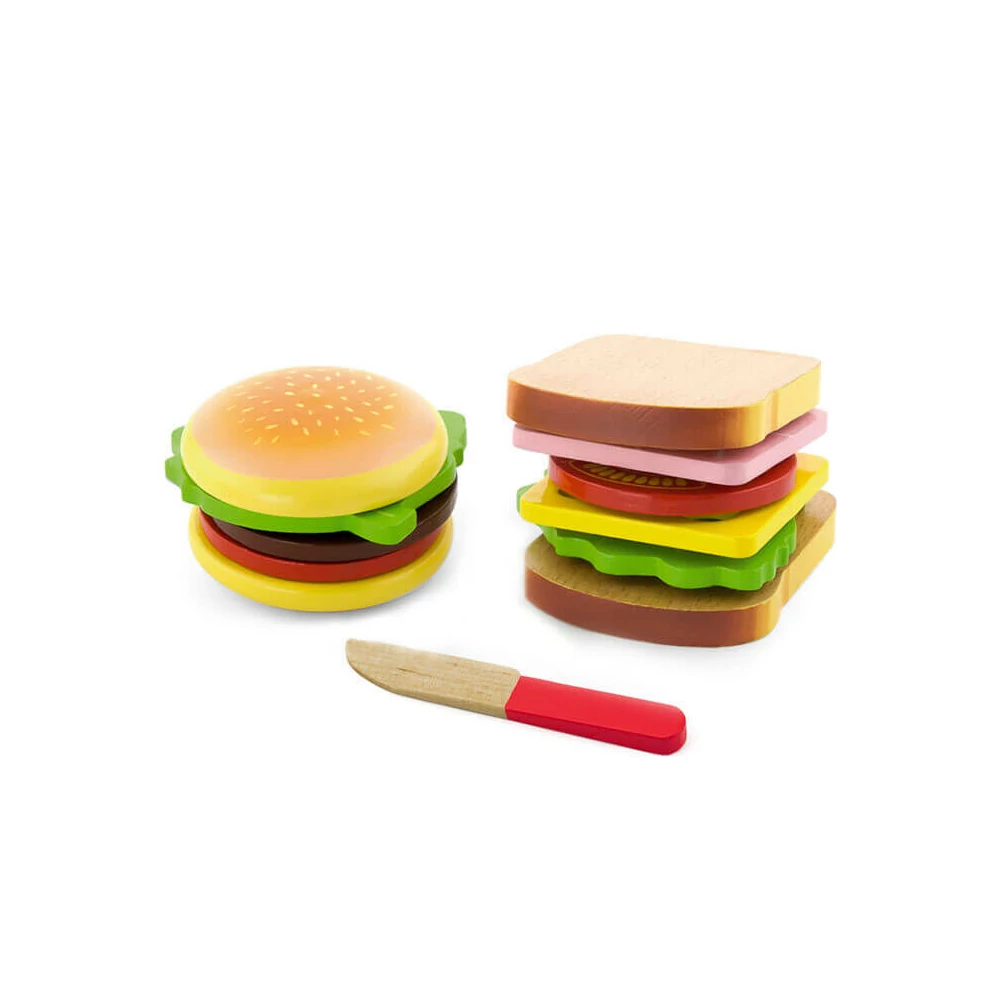 Játék szendvics és hamburger