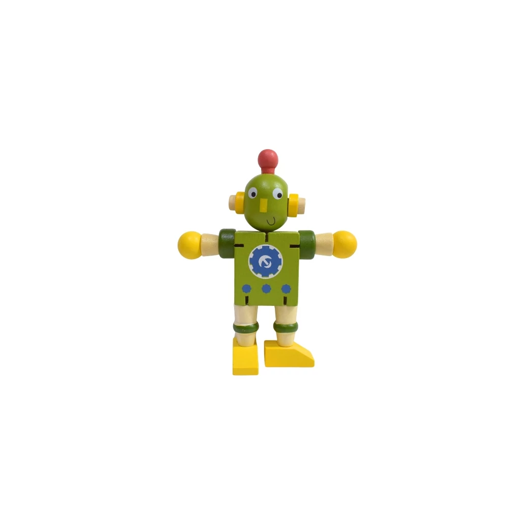 Flexibilis robot zöld színben