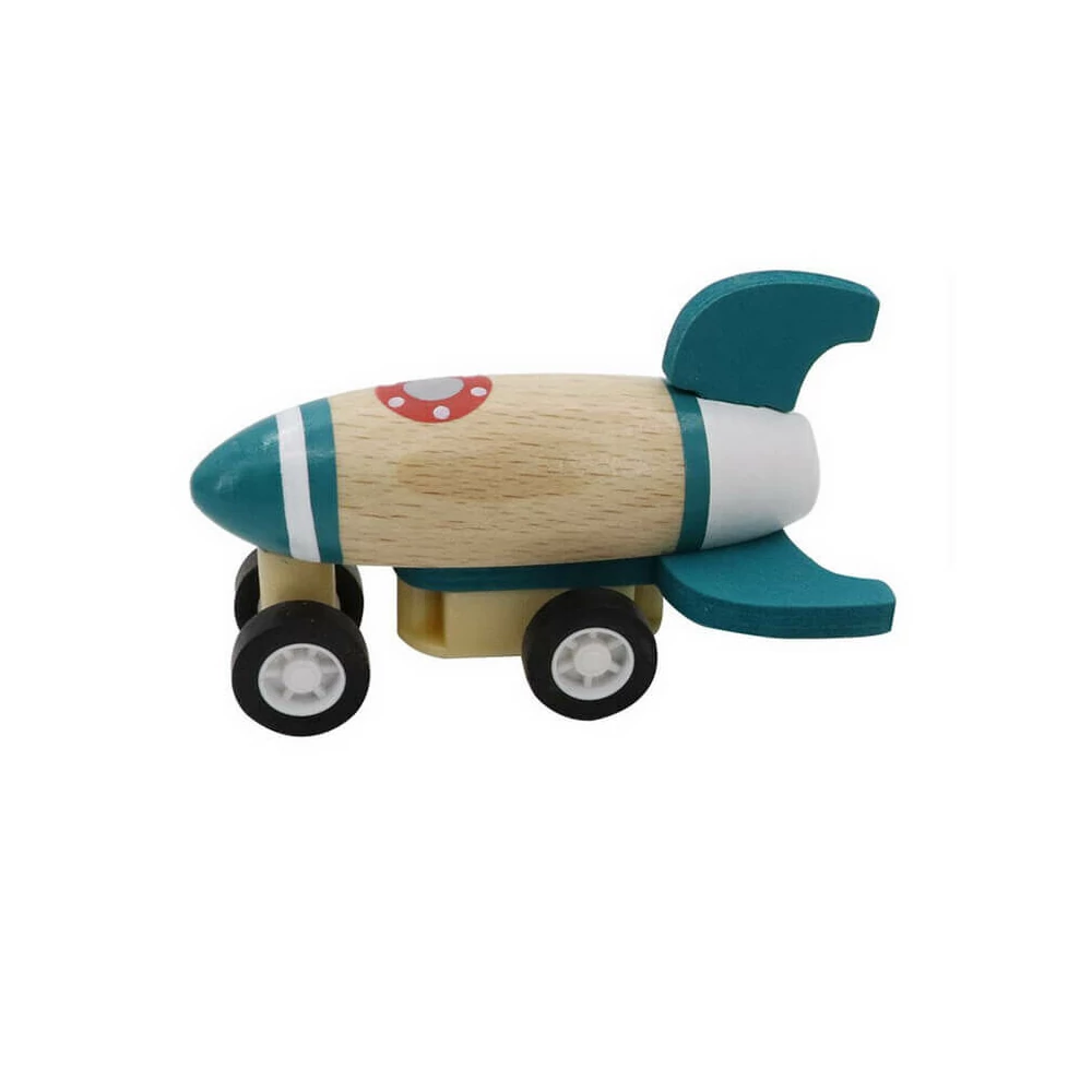 Lendkerekes mini rakéta (natúr-kék)