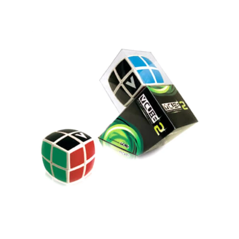 V-Cube (Rubik alapú) versenykocka (2x2, lekerekített, fehér, matrica nélkül)