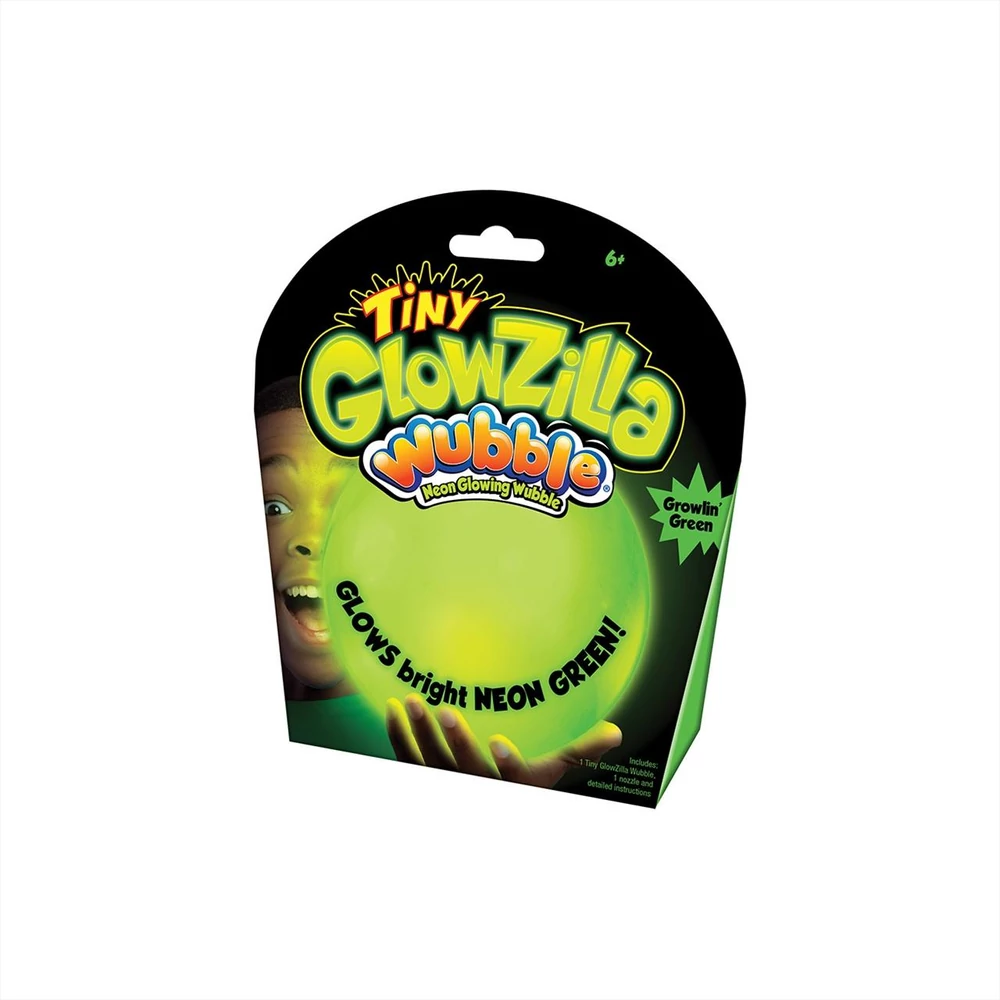 Világító Tiny Glowzilla Wubble, 30 cm - neon zöld