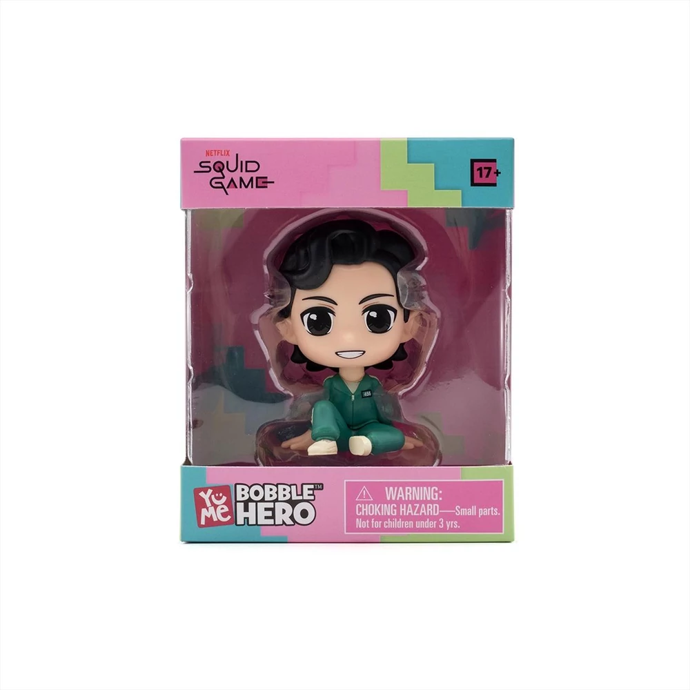 YuMe Squid Game Bobble Hero mini figura ablakos dobozban - Seong GI-Hun, 456-os játkos