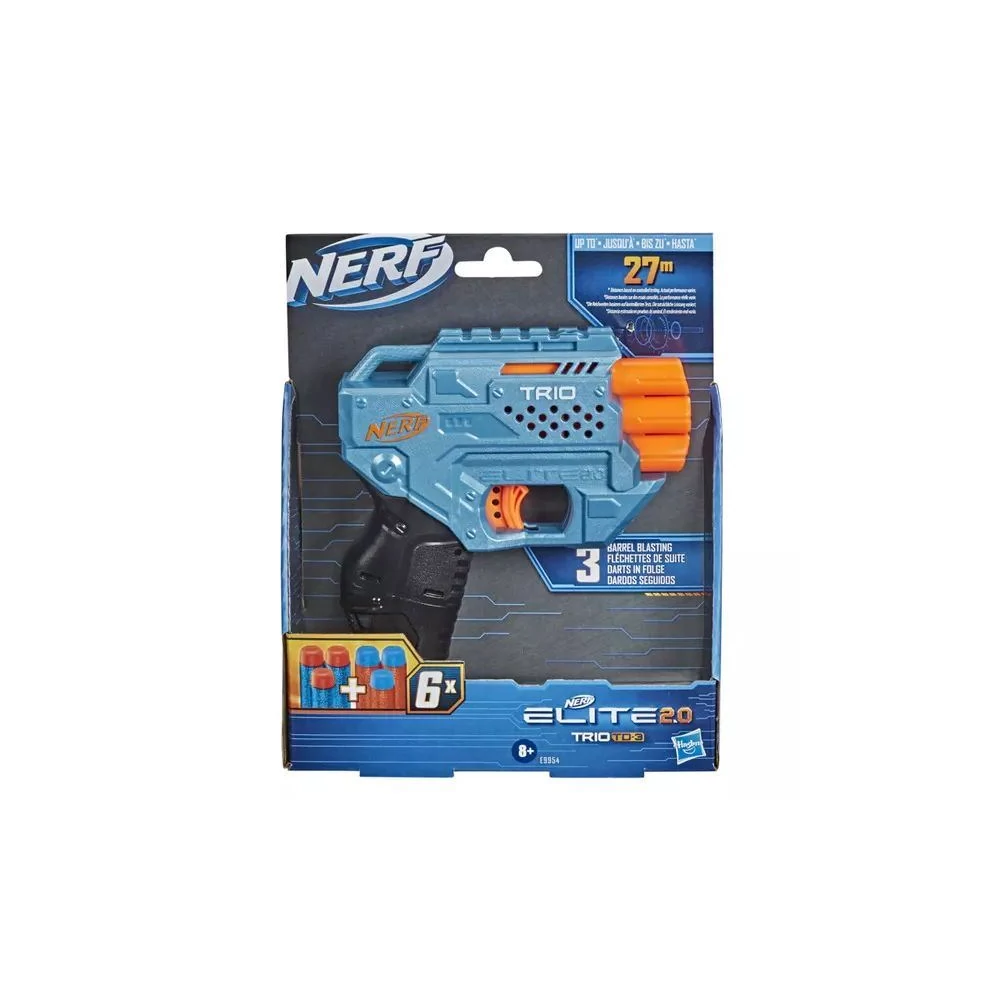 Nerf Elite 2.0: Trio Td-3 játékfegyver 6 darab szivacslövedékkel