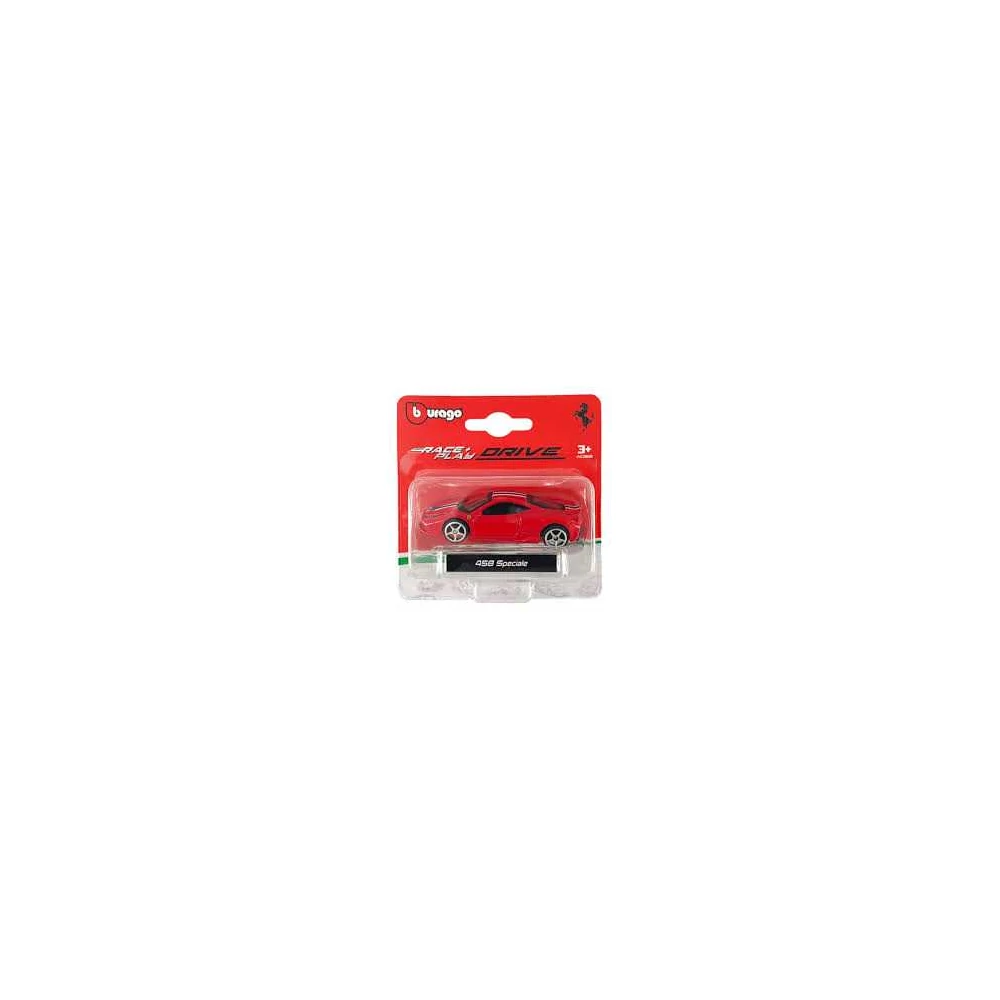Bburago Race and Play Ferrari 458 Speciale piros fém autó 1:64