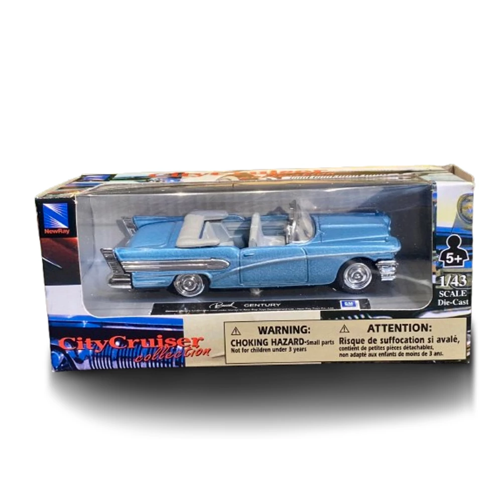 CityCruiser 1955 Buick Century fém autó 1:43 kék