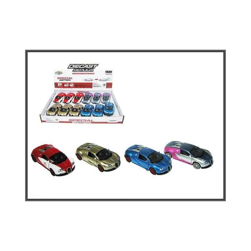 Diecast Replica Bugatti Veyron műanyag autó (többféle)
