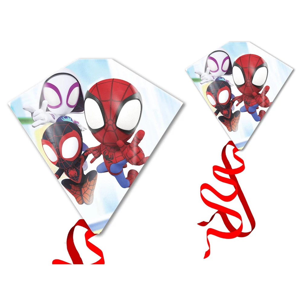 Avengers és pókember gyémánt alakú műanyag sárkány 58x56cm 2db-os
