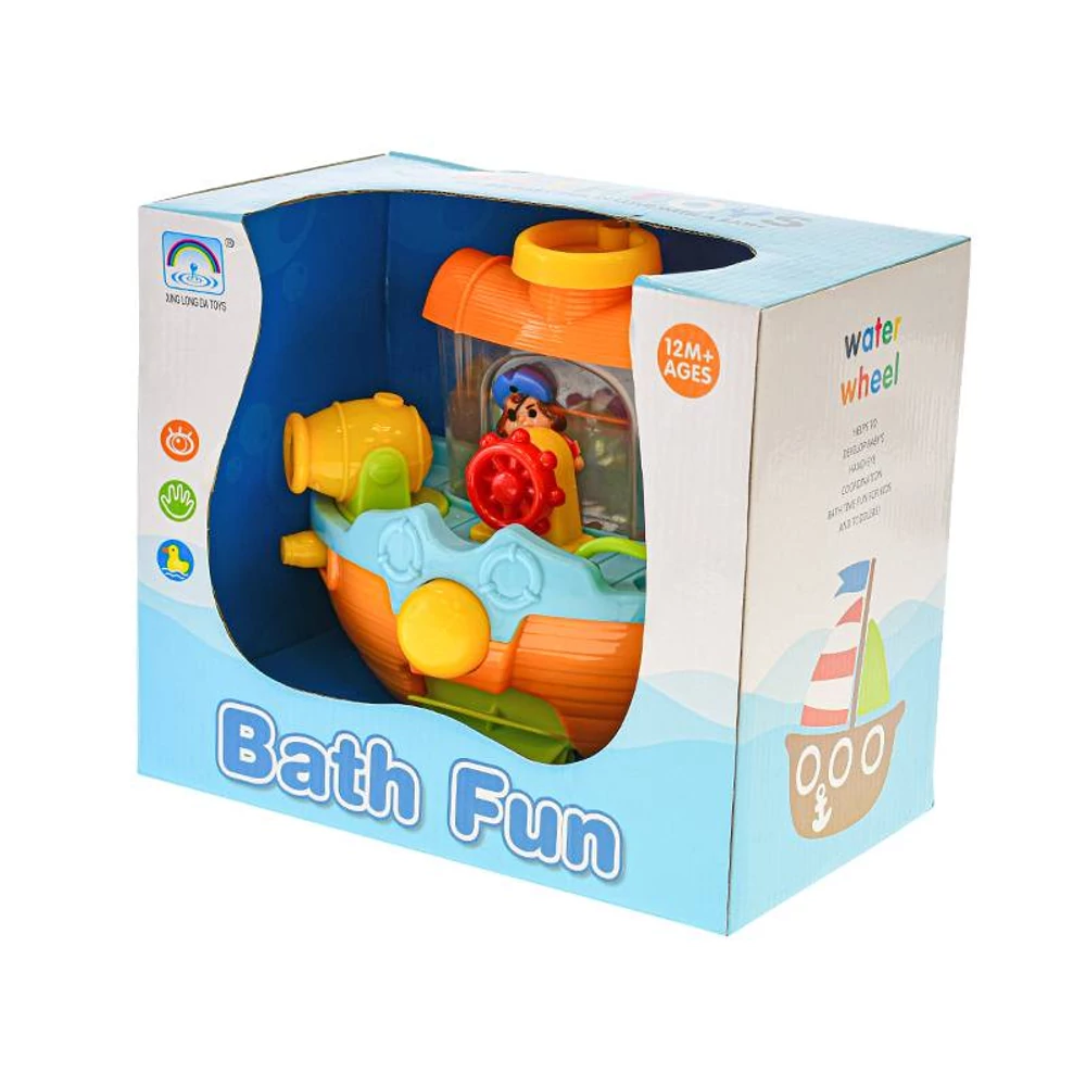 Műanyag hajó fürdőjáték 22cm 12 hónapos kortól