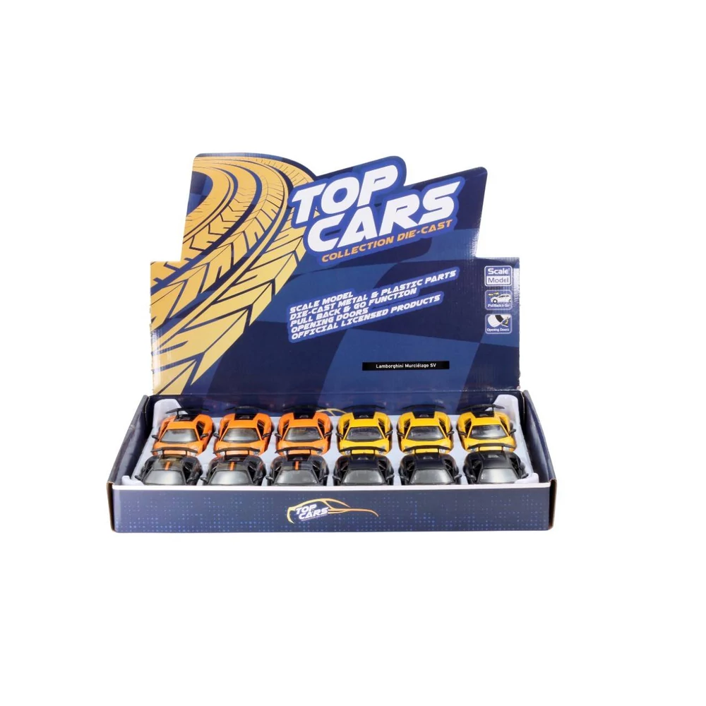 Diecast Lamborghini LP670-4 Murcielago fém autó nyitható ajtókkal 1:36 (többféle)