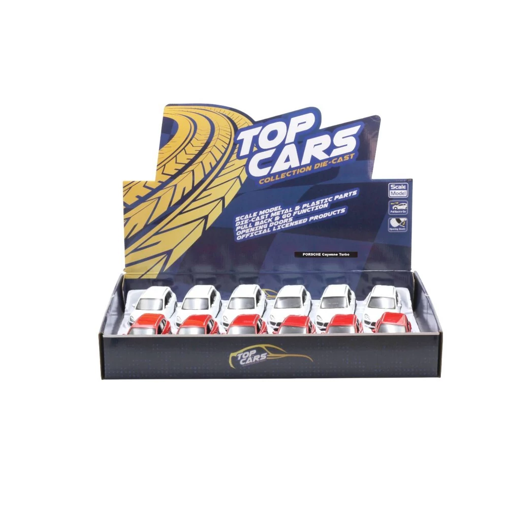 Diecast Porsche Cayenne fém autó nyitható ajtókkal 1:32 (többféle)