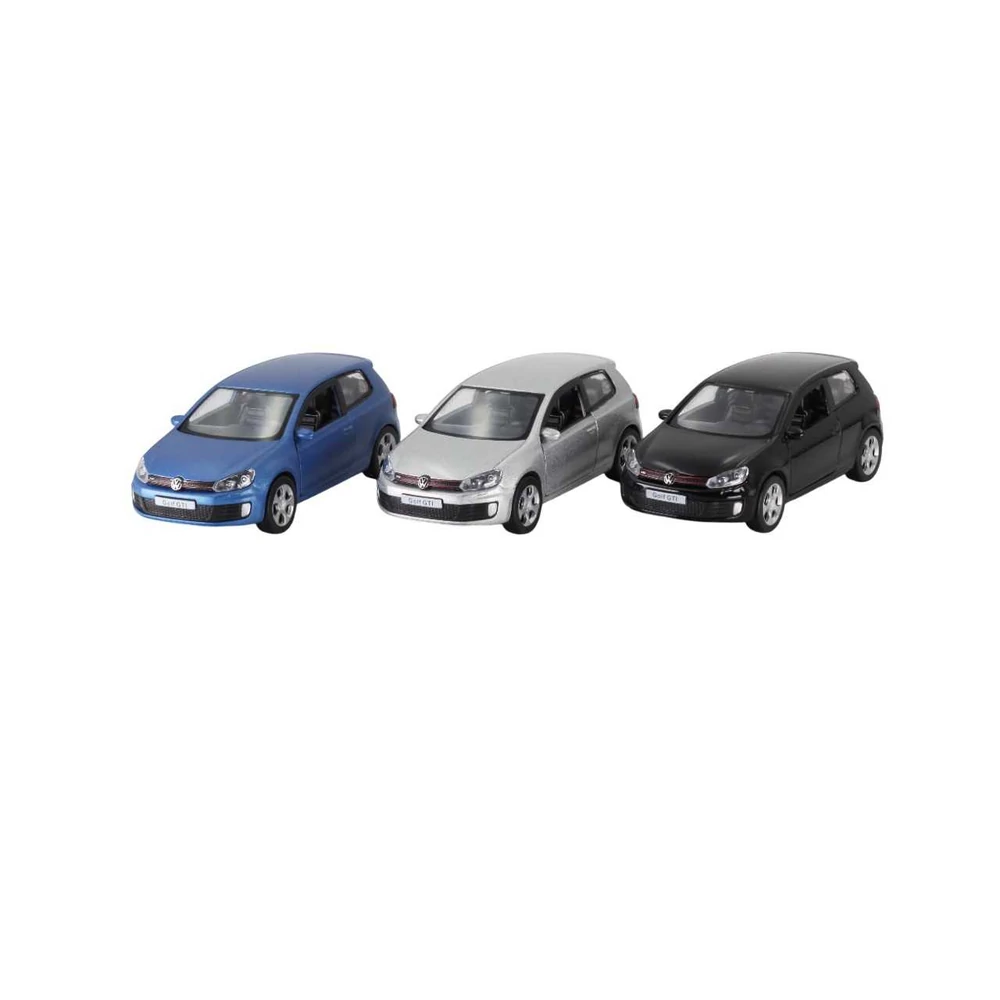 Diecast Volkswagen Golf GTI fém autó nyitható ajtókkal 1:32 (többféle)