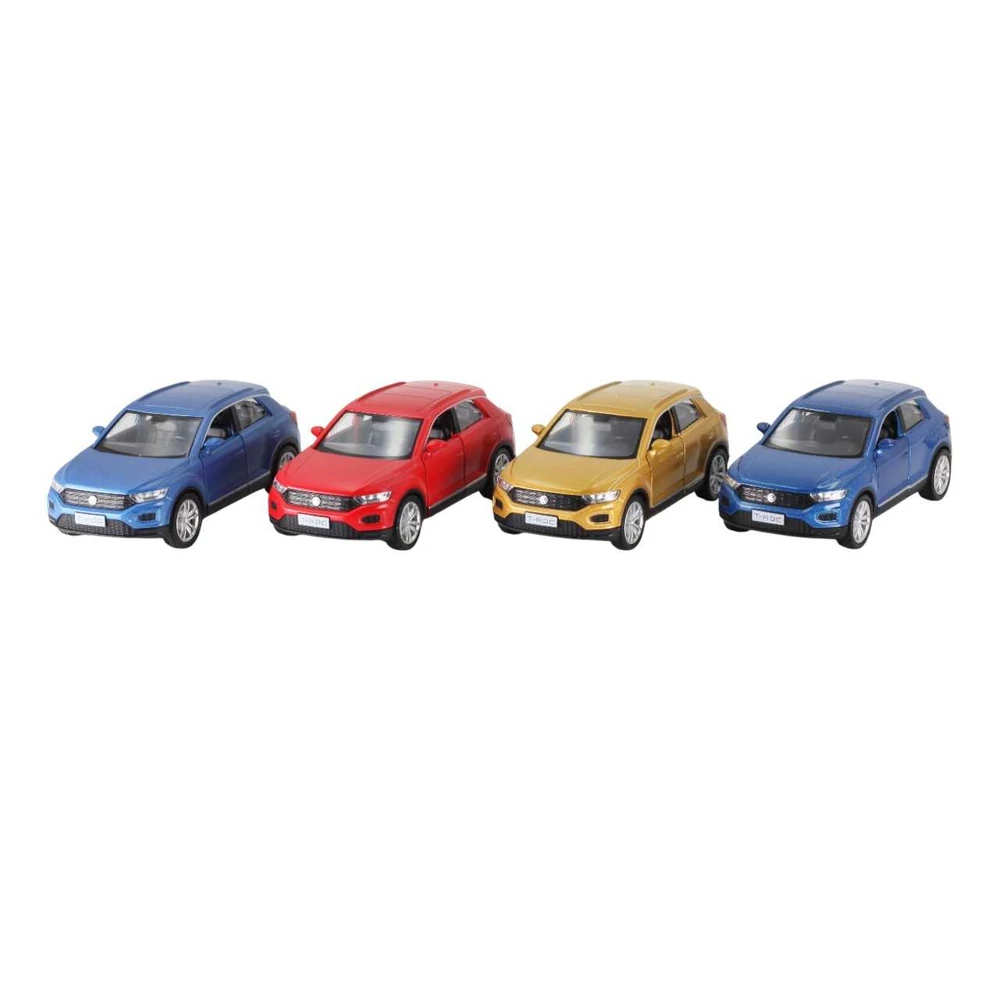 Diecast Volkswagen T-Roc 2014 fém autó nyitható ajtókkal 1:36 (többféle)