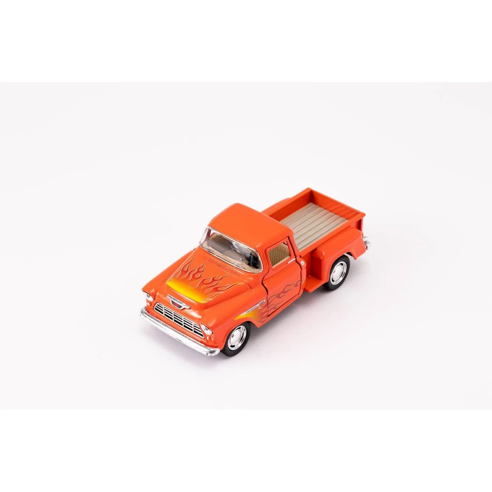 Kinsmart 1955 Chevy Stepside Pickup fém autó nyitható ajtókkal 1:32 (többféle)