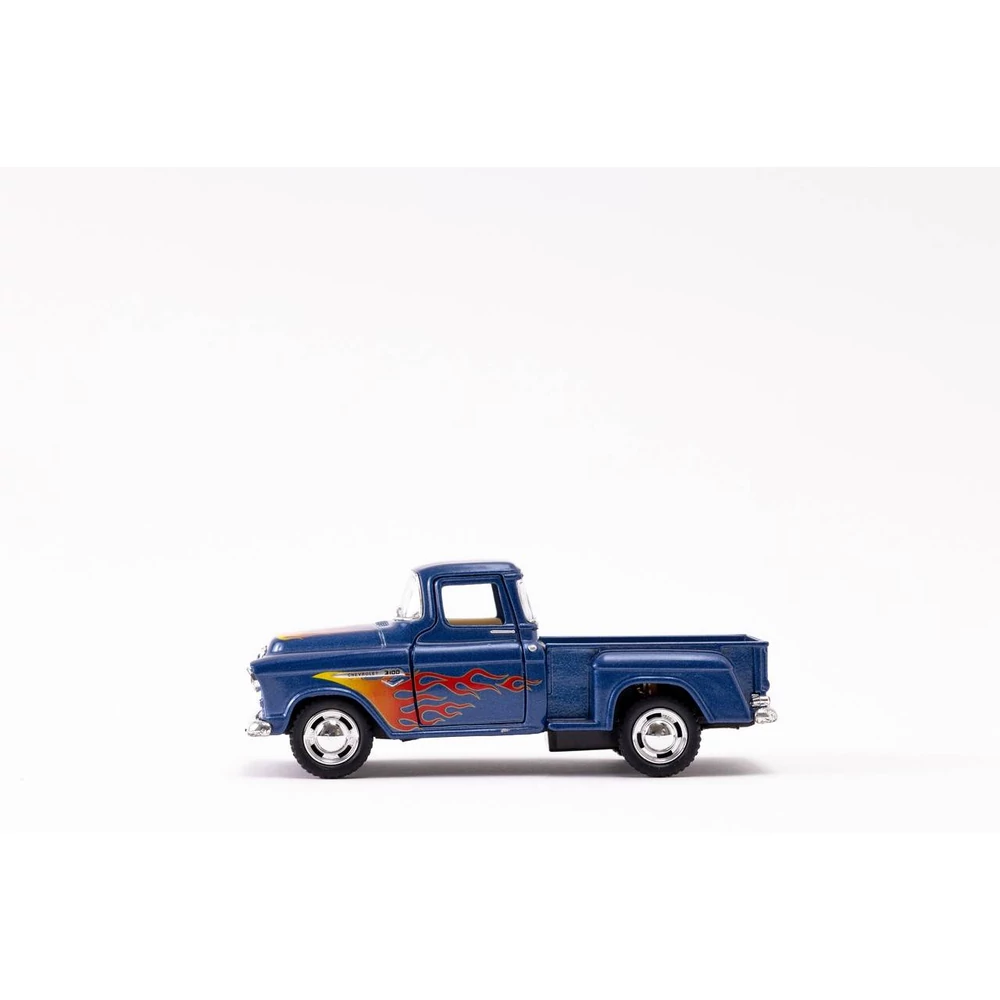 Kinsmart 1955 Chevy Stepside Pickup fém autó nyitható ajtókkal 1:32 (többféle)