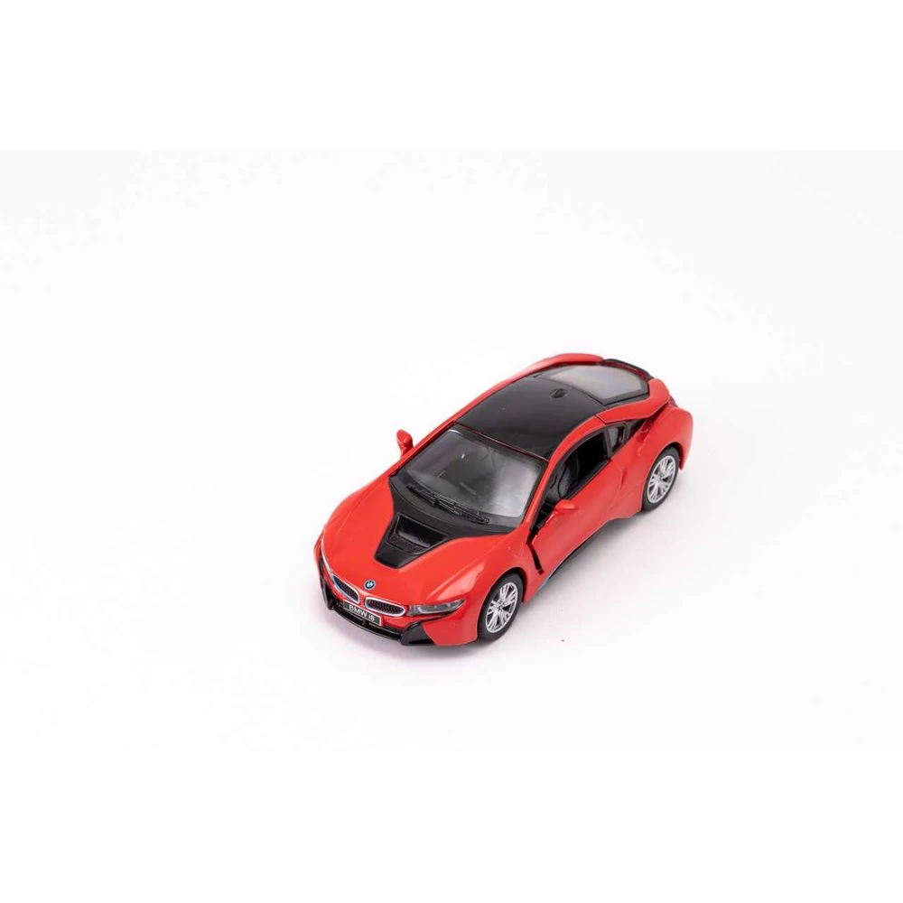 Kinsmart BMW i8 fém autó nyitható ajtókkal 1:36 (többféle)