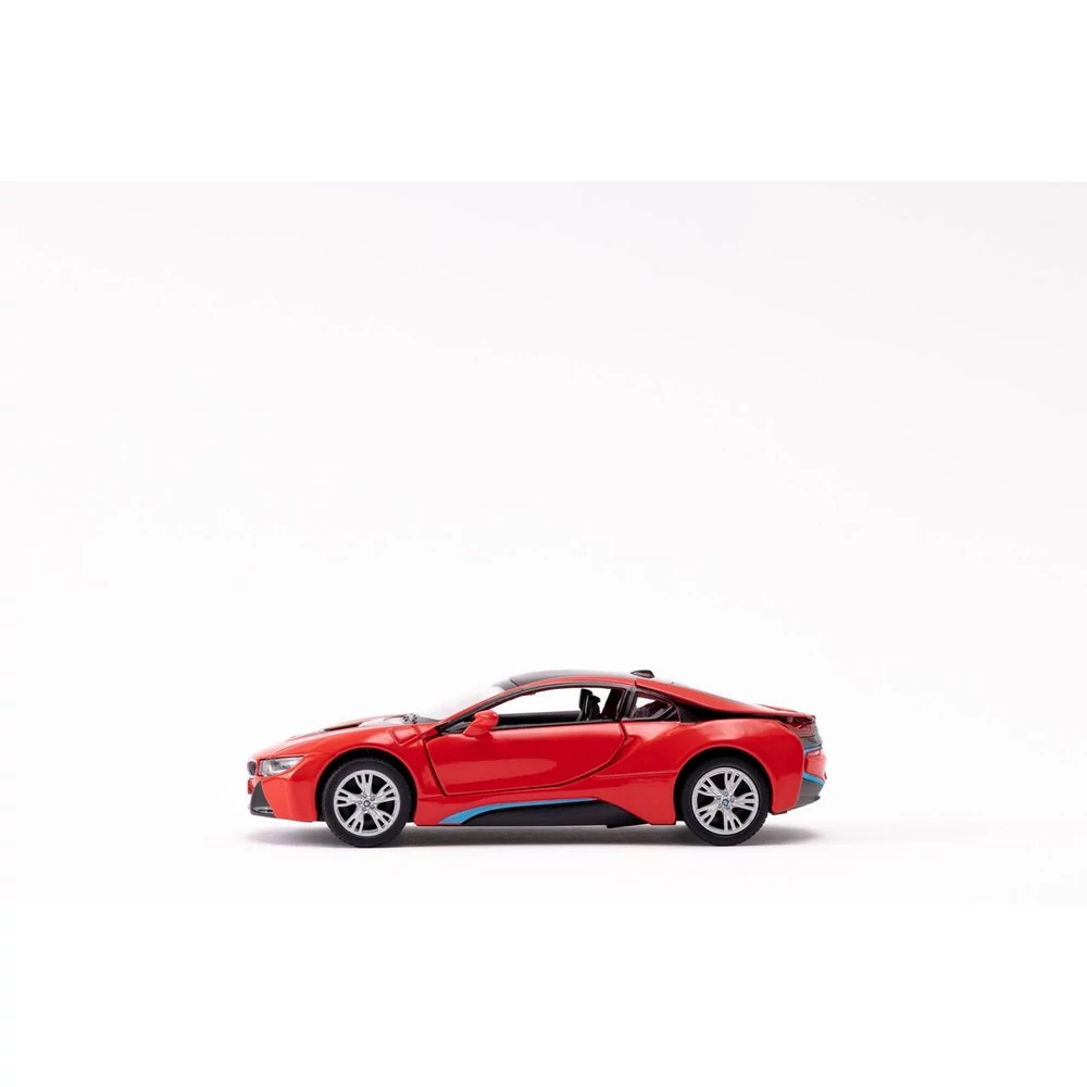 Kinsmart BMW i8 fém autó nyitható ajtókkal 1:36 (többféle)