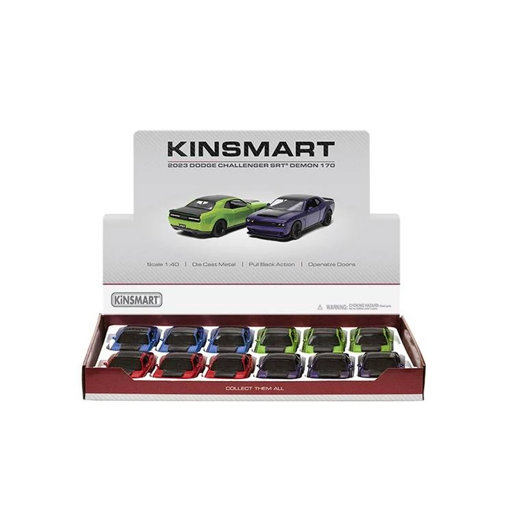 Kinsmart Dodge Challenger SRT Demon 170 2023 fém autó nyitható ajtókkal 1:40 (többféle)