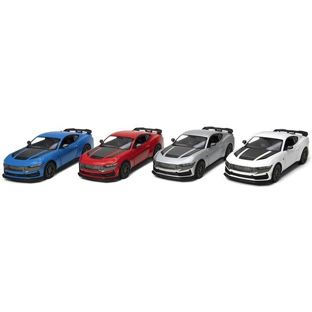 Kinsmart 2024 Ford Mustang Dark Horse fém autó nyitható ajtókkal 1:38 (többféle)