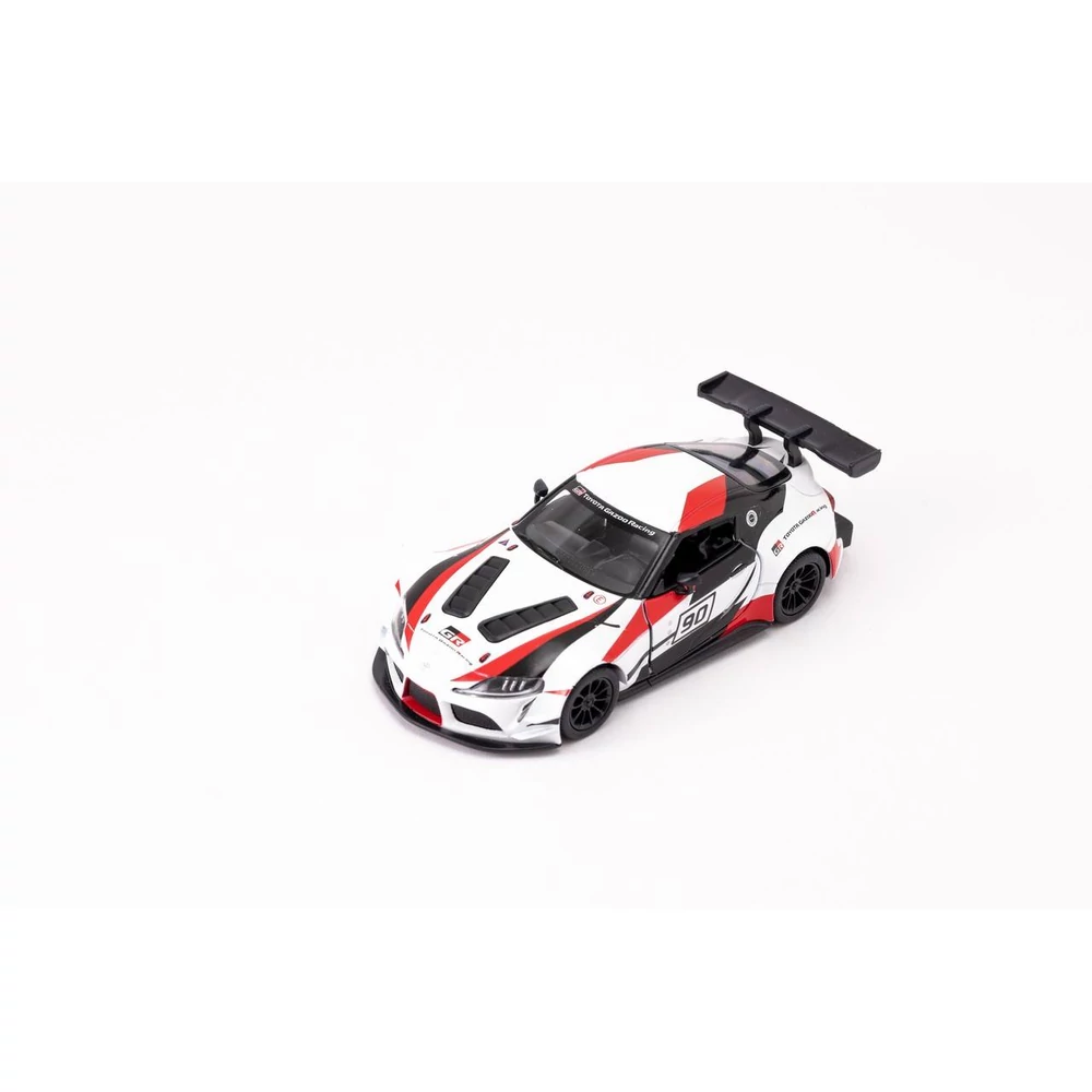 Kinsmart Toyota GR Supra Racing Concept Livery Edition fém autó nyitható ajtókkal 1:36 (többféle)