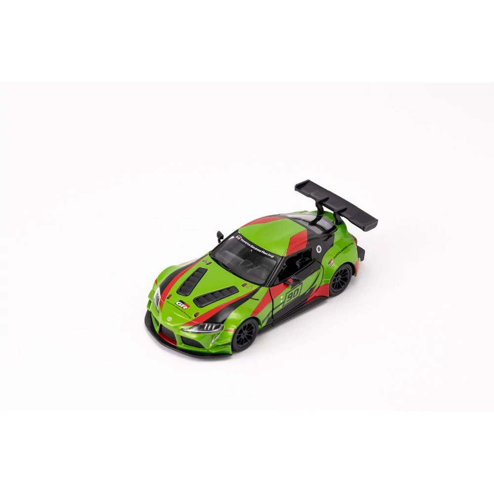 Kinsmart Toyota GR Supra Racing Concept Livery Edition fém autó nyitható ajtókkal 1:36 (többféle)
