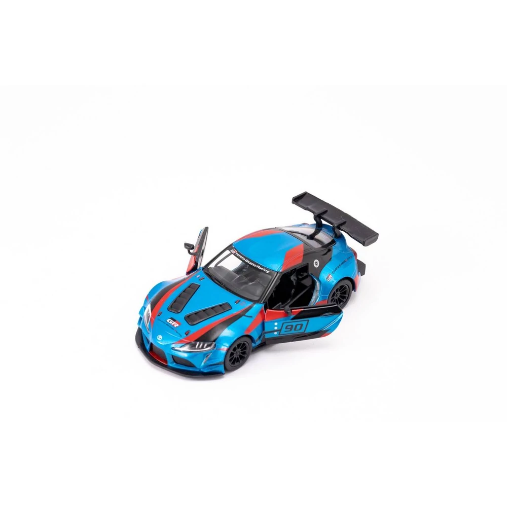Kinsmart Toyota GR Supra Racing Concept Livery Edition fém autó nyitható ajtókkal 1:36 (többféle)