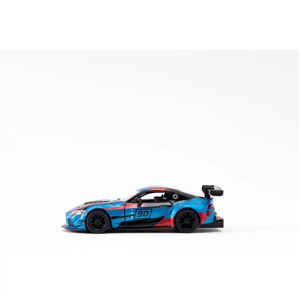 Kinsmart Toyota GR Supra Racing Concept Livery Edition fém autó nyitható ajtókkal 1:36 (többféle)