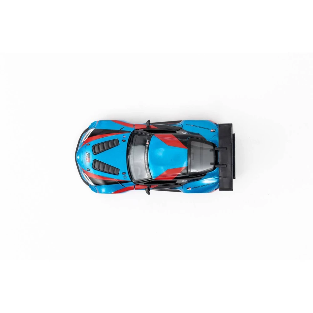 Kinsmart Toyota GR Supra Racing Concept Livery Edition fém autó nyitható ajtókkal 1:36 (többféle)