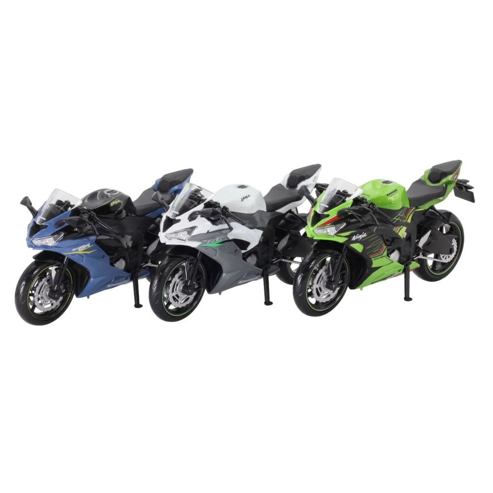 TOP CARS Yamaha YZR-R1 2022 és Kawasaki Ninja ZX-6R 2023 fém motor 1:12 (többféle)