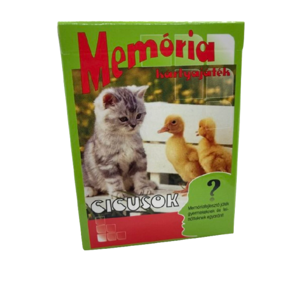 Memória kártyajáték (többféle)