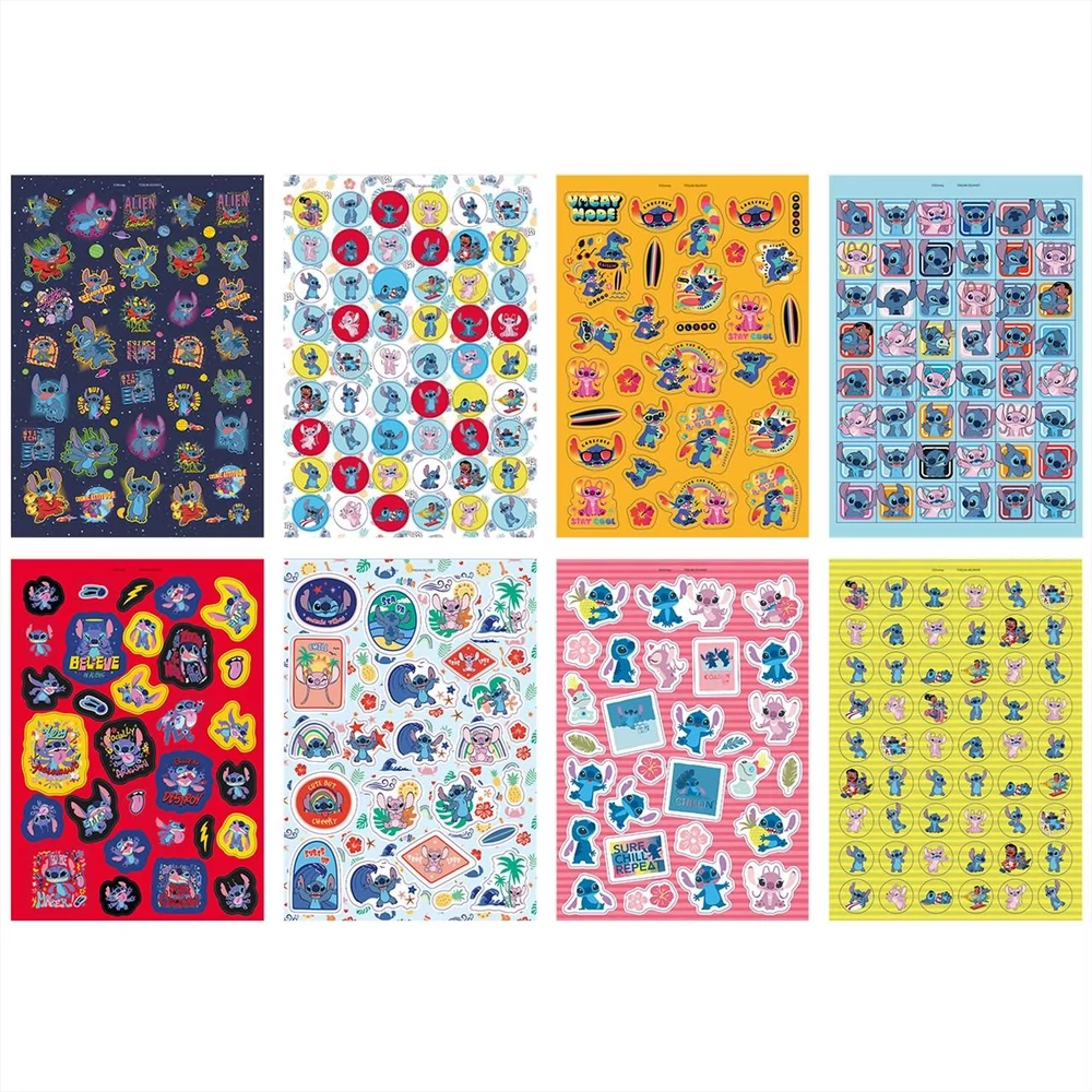Moxy Stitch csillogó matricák, 8 ív