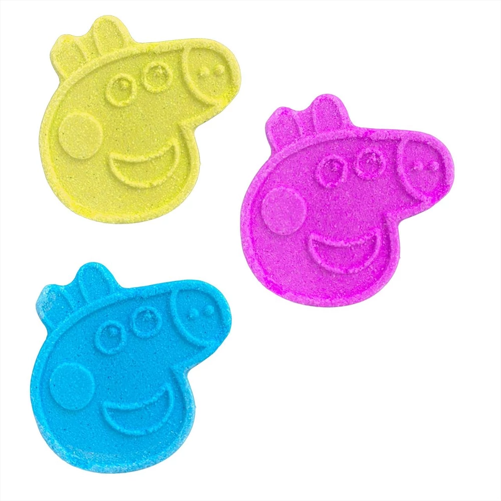 Craze Inkee vegán fürdő bomba forma - Peppa Malac eper aromával, 3db-os