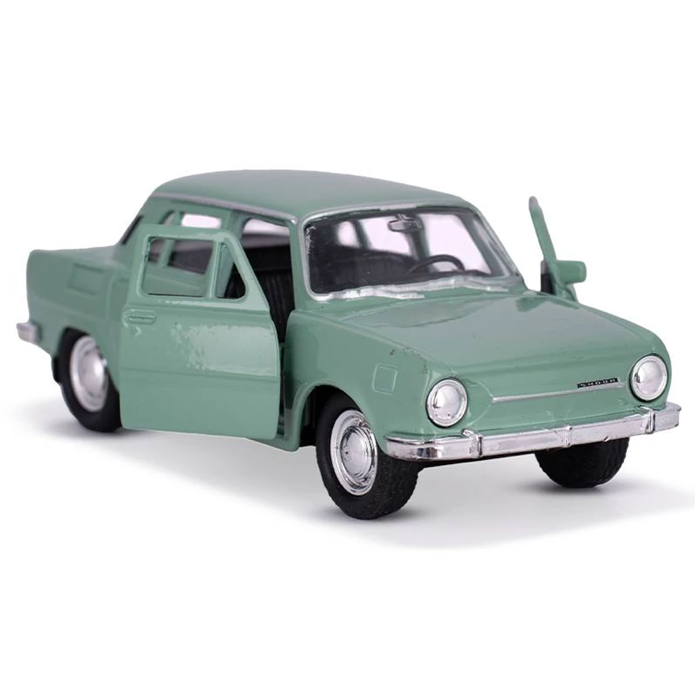 Welly Skoda 100 fém autó nyitható ajtókkal 12cm (többféle)