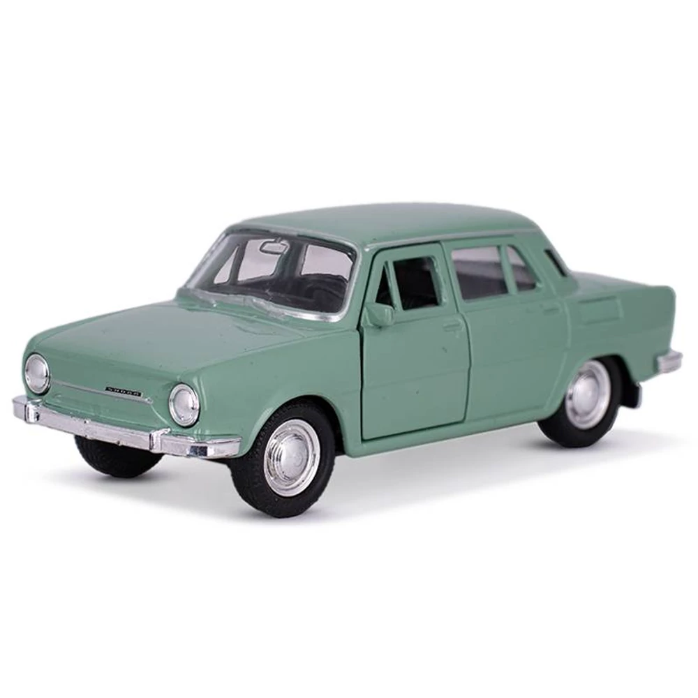 Welly Skoda 100 fém autó nyitható ajtókkal 12cm (többféle)