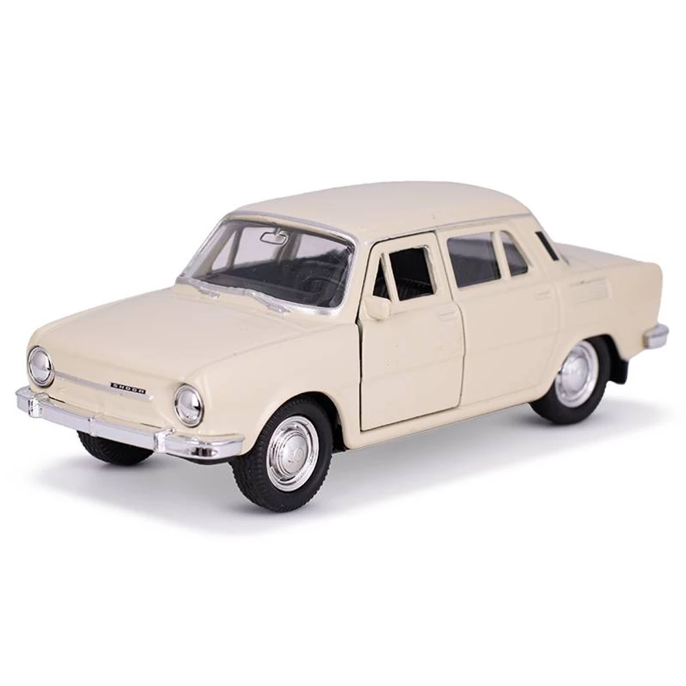 Welly Skoda 100 fém autó nyitható ajtókkal 12cm (többféle)