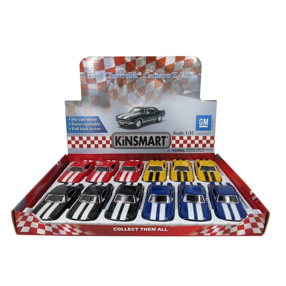 Kinsmart Chevrolet Camaro Z/28 1967 fém autó nyitható ajtókkal 1:37 (többféle)