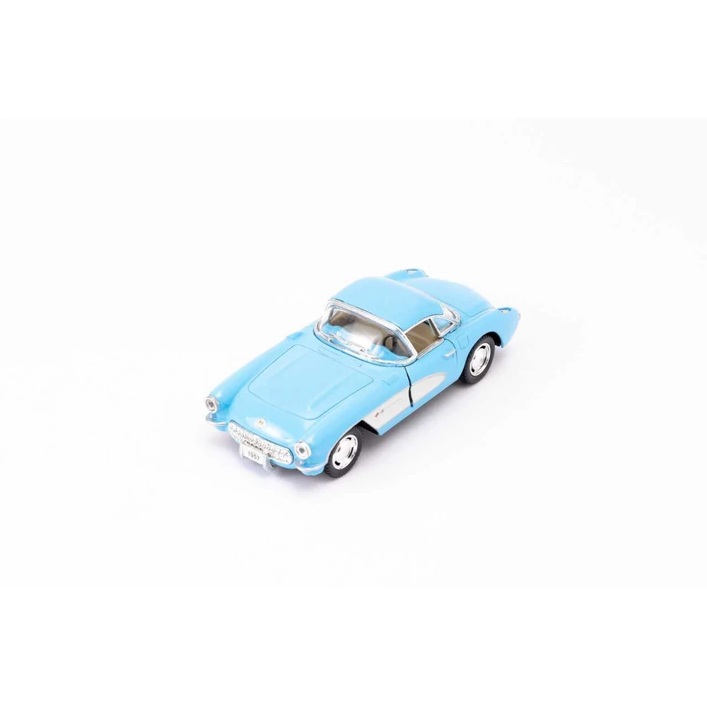 Kinsmart Chevrolet Corvette 1957 fém autó nyitható ajtókkal 1:34 (többféle)