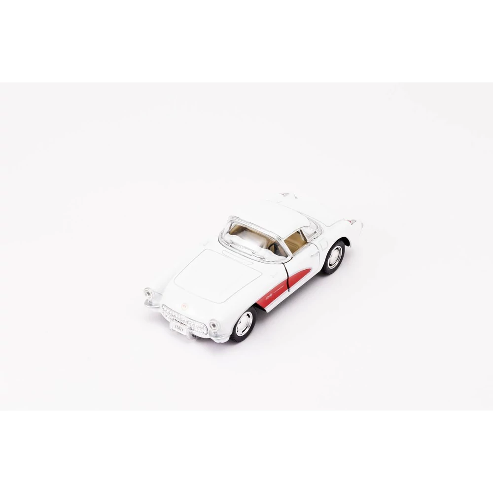 Kinsmart Chevrolet Corvette 1957 fém autó nyitható ajtókkal 1:34 (többféle)