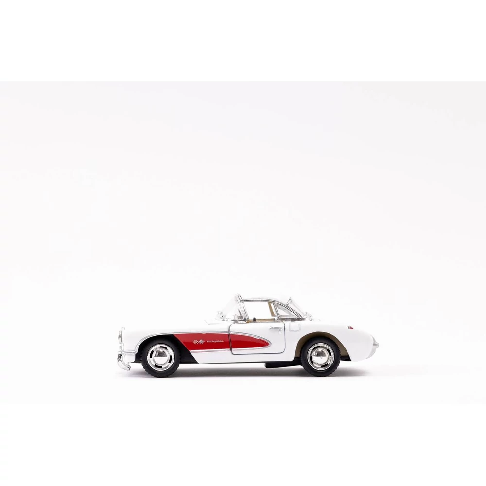 Kinsmart Chevrolet Corvette 1957 fém autó nyitható ajtókkal 1:34 (többféle)