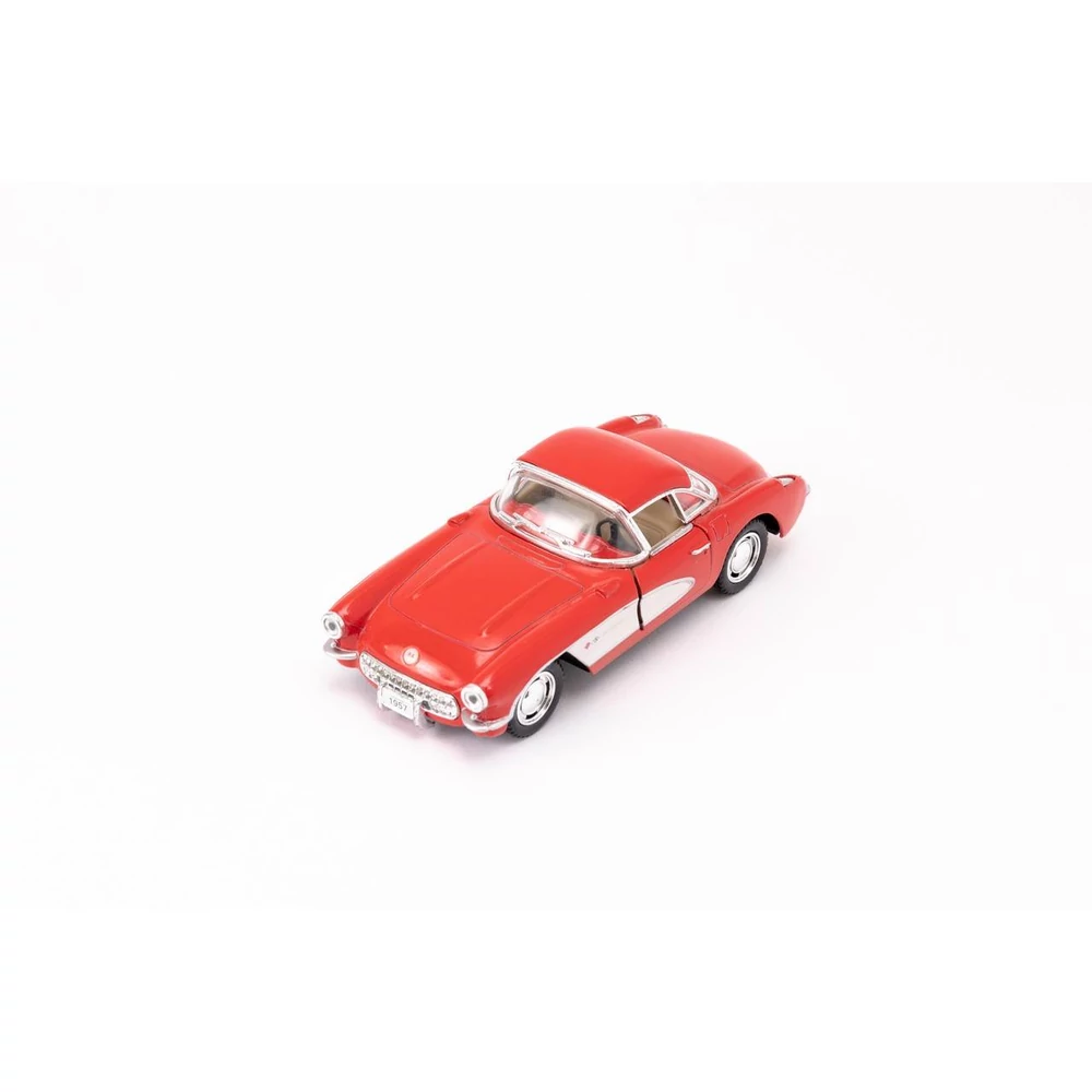 Kinsmart Chevrolet Corvette 1957 fém autó nyitható ajtókkal 1:34 (többféle)
