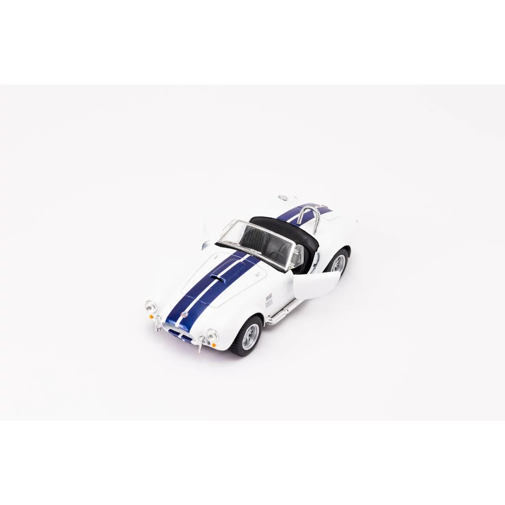 Kinsmart Shelby Cobra 427 S/C 1965 fém autó nyitható ajtókkal 1:32 (többféle)