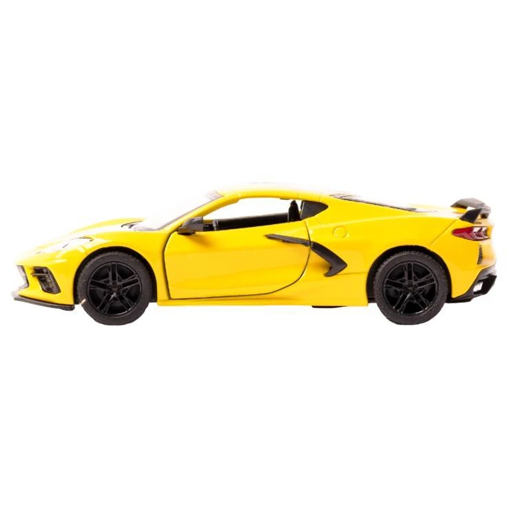 Diecast Corvette 2021 fém autó nyitható ajtókkal 1:34 (többféle)