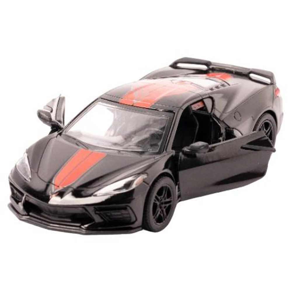 Diecast Corvette 2021 fém autó nyitható ajtókkal 1:34 (többféle)
