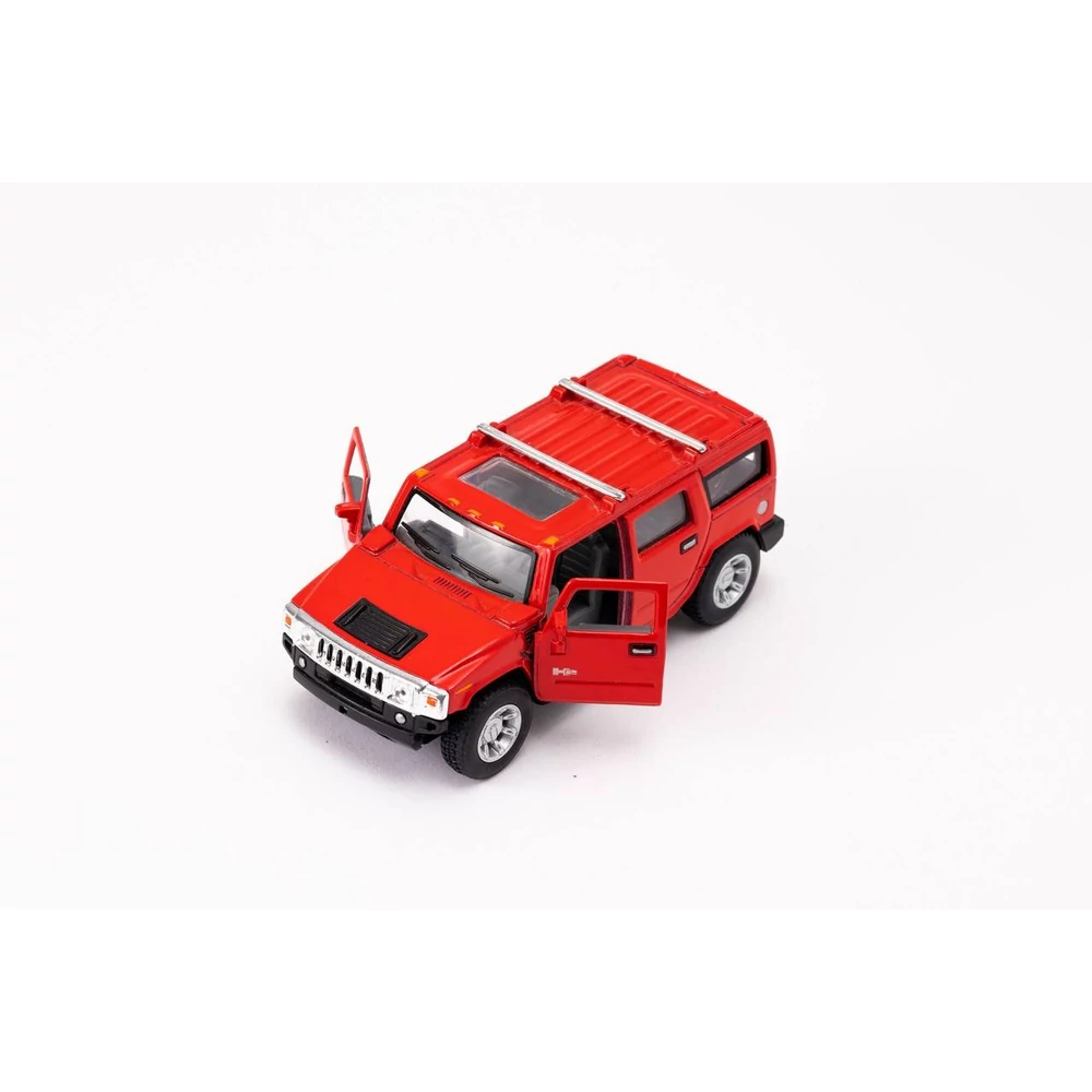 Kinsmart Hummer H2 SUV 2008 fém autó nyitható ajtókkal 1:40 (többféle)