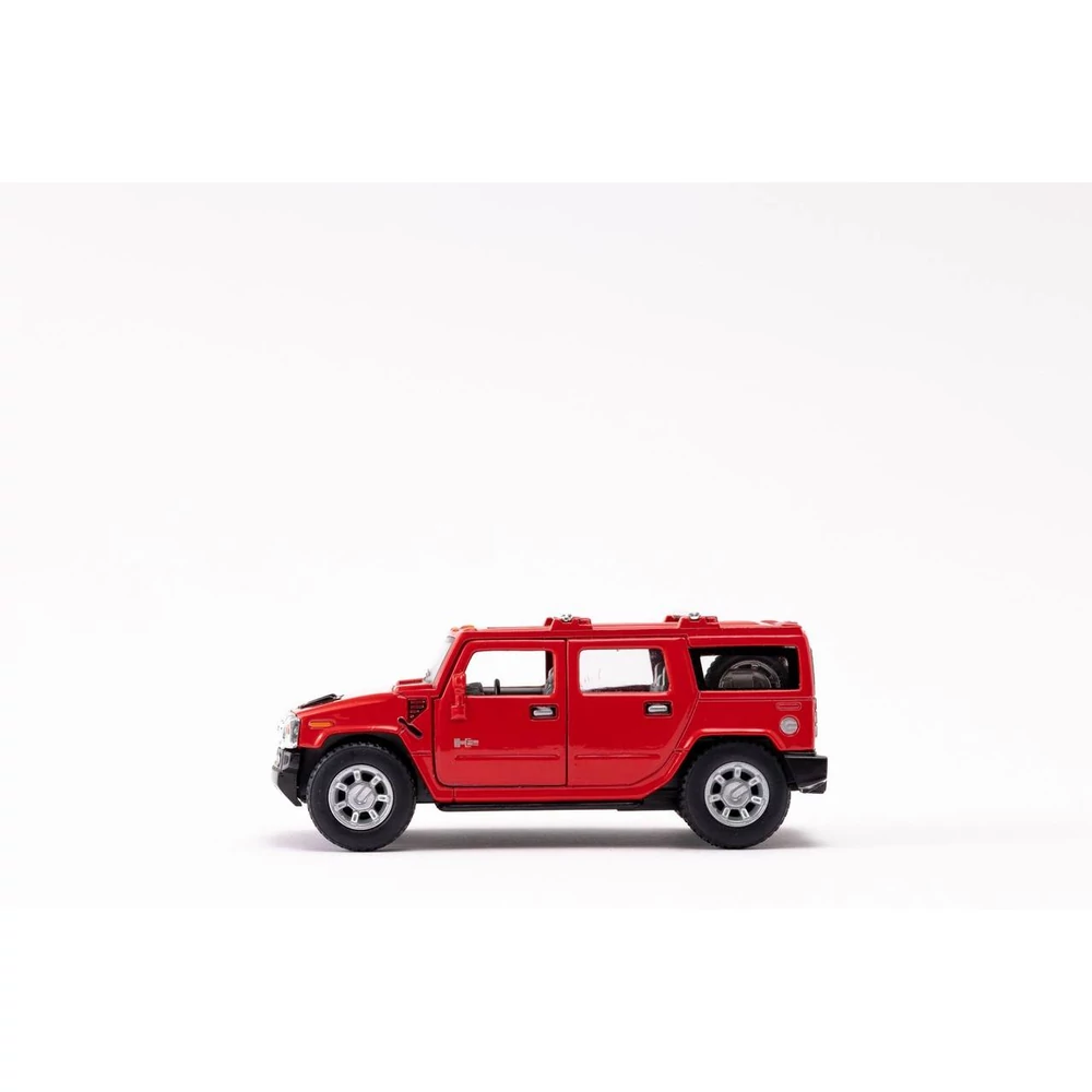 Kinsmart Hummer H2 SUV 2008 fém autó nyitható ajtókkal 1:40 (többféle)