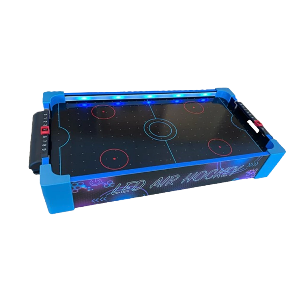 Asztali léghoki LED fénnyel – Mini arcade élmény otthonra